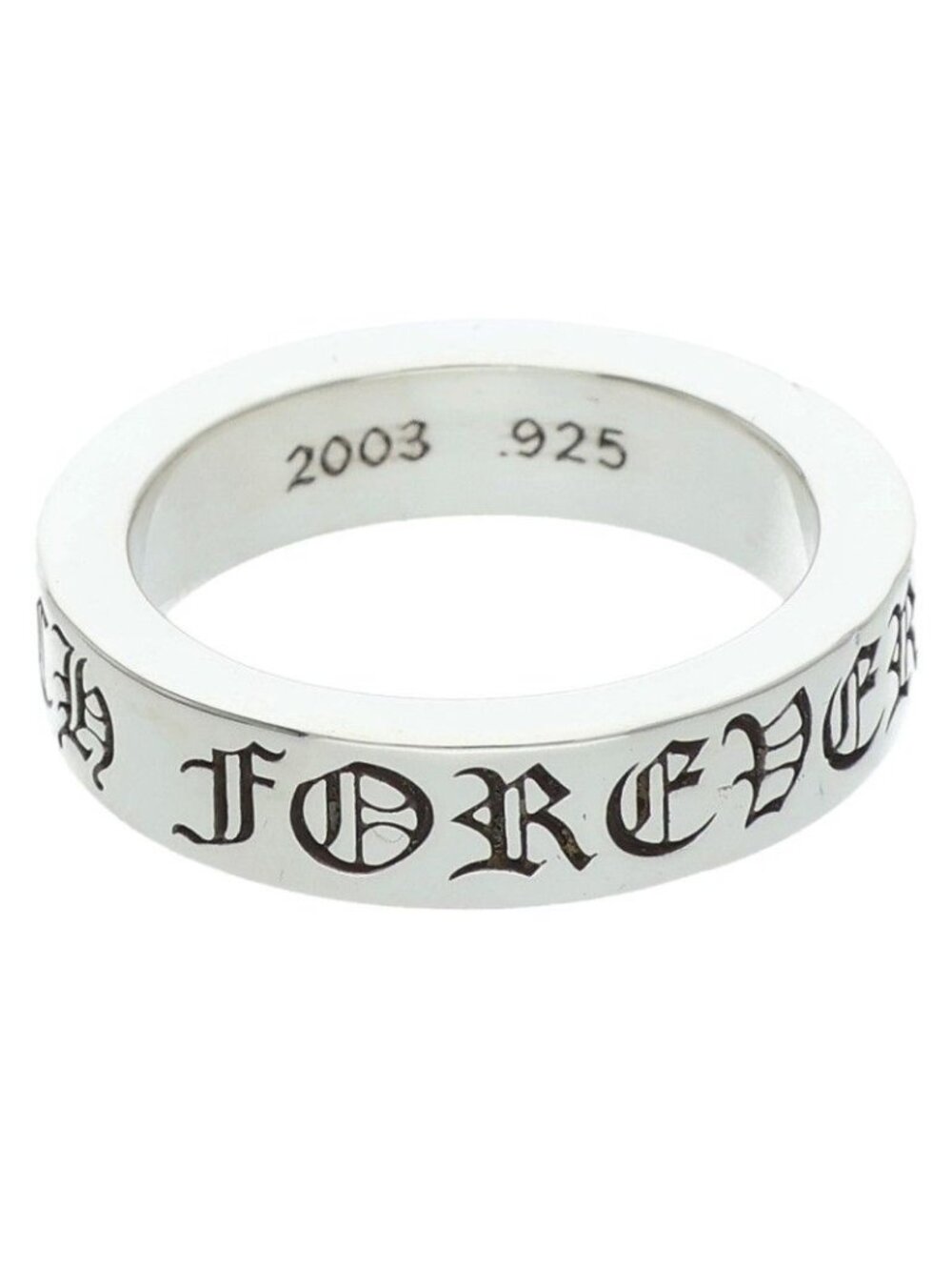 Chrome Hearts Spacer Forever Silver Ring